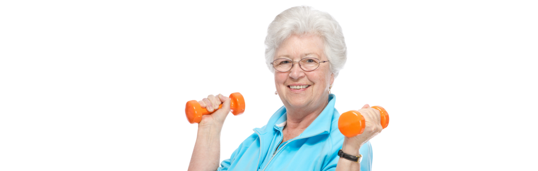 senior woman doing exercise